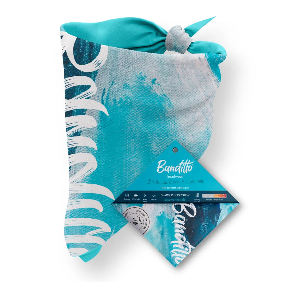 AQUAMARINE TIDE BANDANA