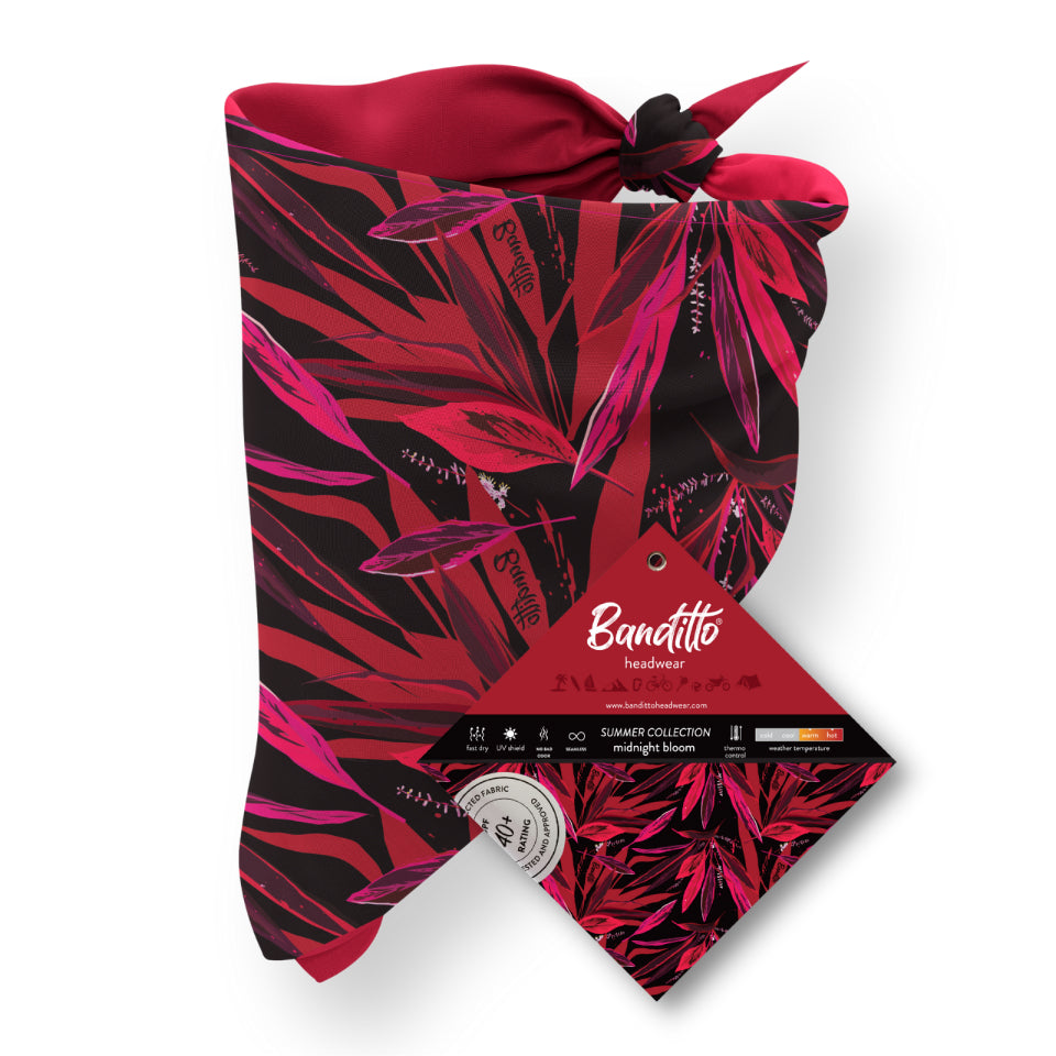 MIDNIGHT BLOOM BANDANA